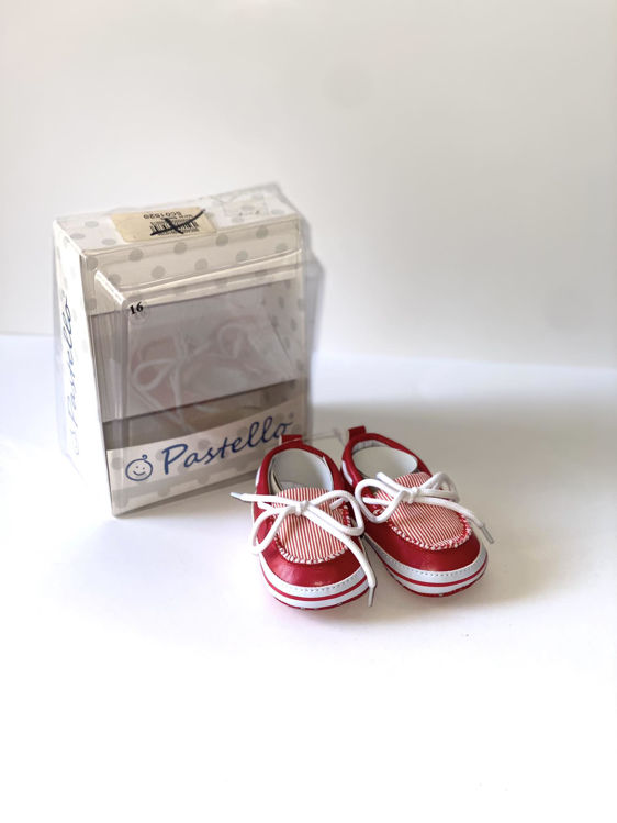 Picture of SCO1520 / 1390 BOYS RED BABY SHOES